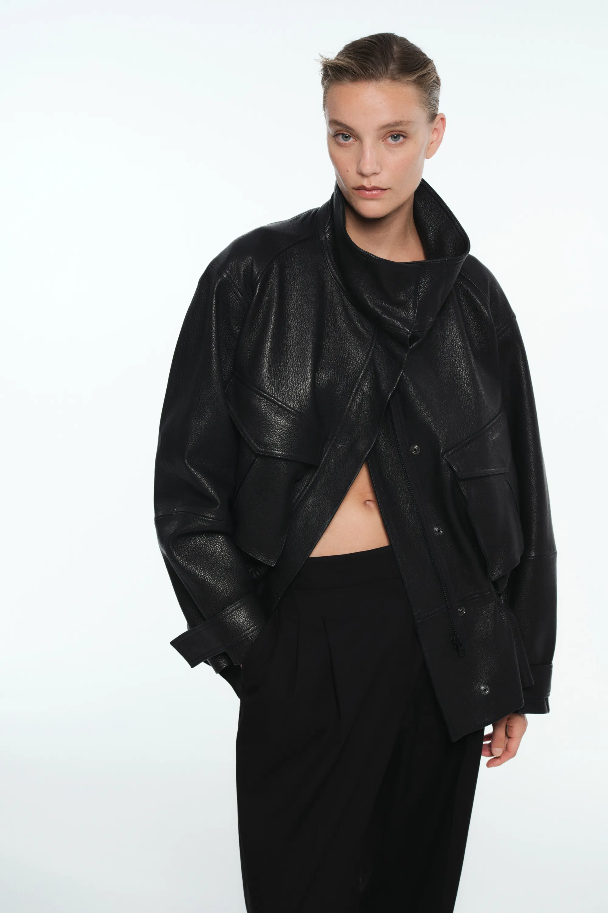 Pantalon chic avec jambes barrel - Noir