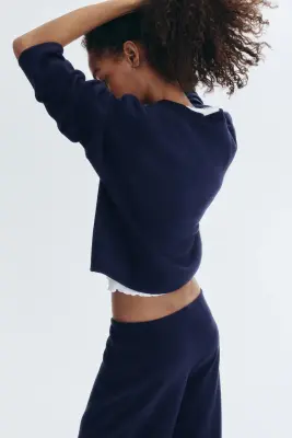 Sweat oversize - Bleu marine — photo 2