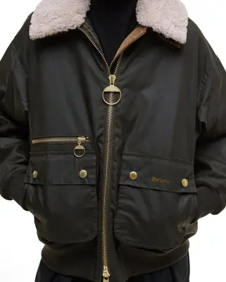 Maxine Wax Jacket Archive Olive — photo 4