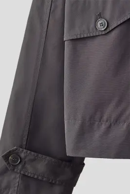 Veste à col entonnoir - Gris foncé — photo 2