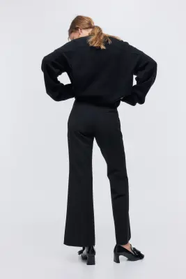 Pantalon évasé - Noir — photo 3