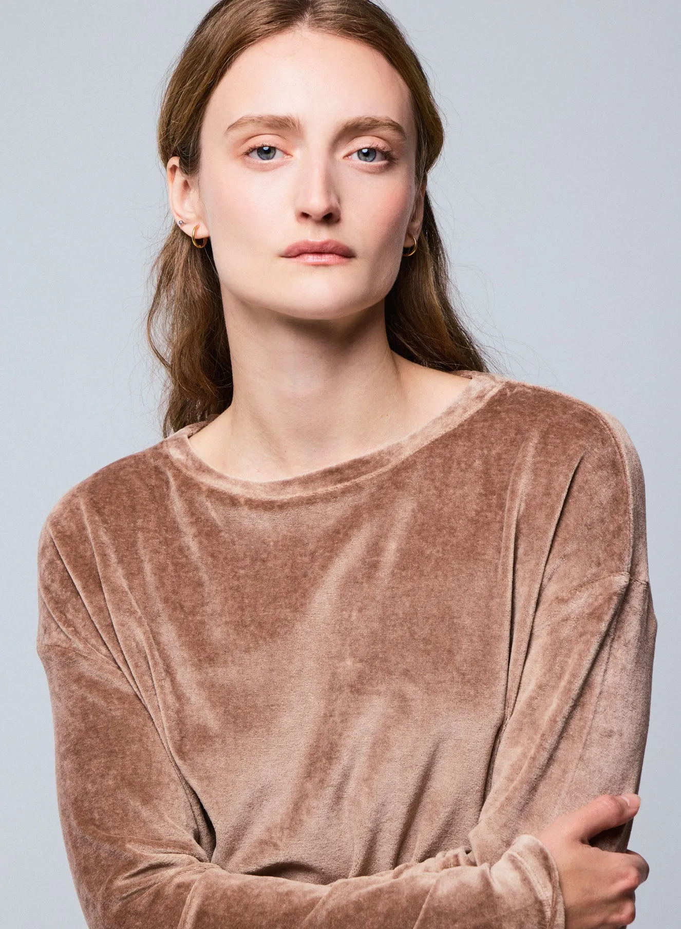T-shirt en coton organique, modal et élasthanne
