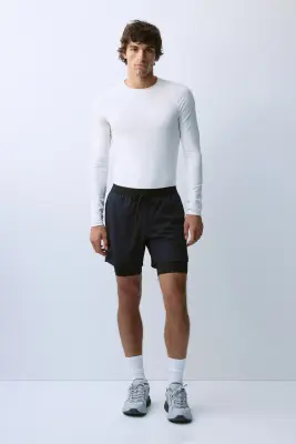 T-shirt de sport Compression Fit DryMove™ - Blanc — photo 3