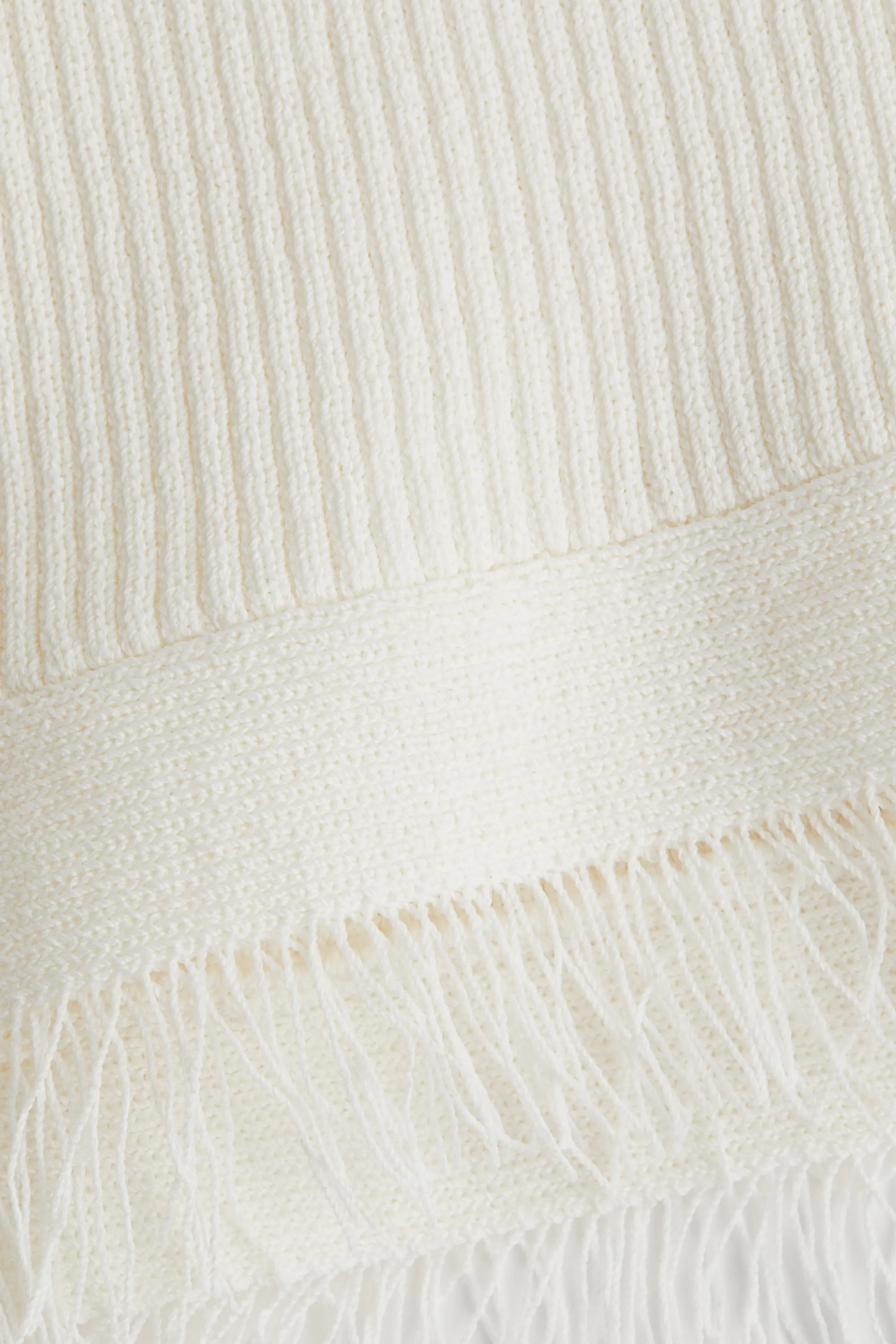 Débardeur frangé - Blanc