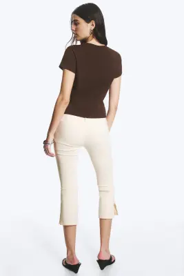 Mini T-shirt coupe standard - Marron — photo 2
