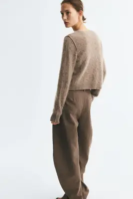 Gilet en laine - Taupe — photo 3