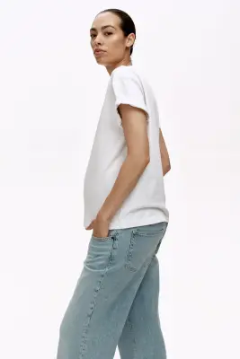 MAMA Jean large - Bleu denim clair — photo 4