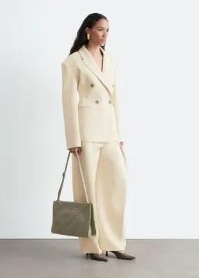 Blazer à taille cintrée - Beige clair — photo 4
