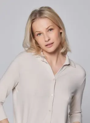 Chemise en viscose et élasthanne — photo 3