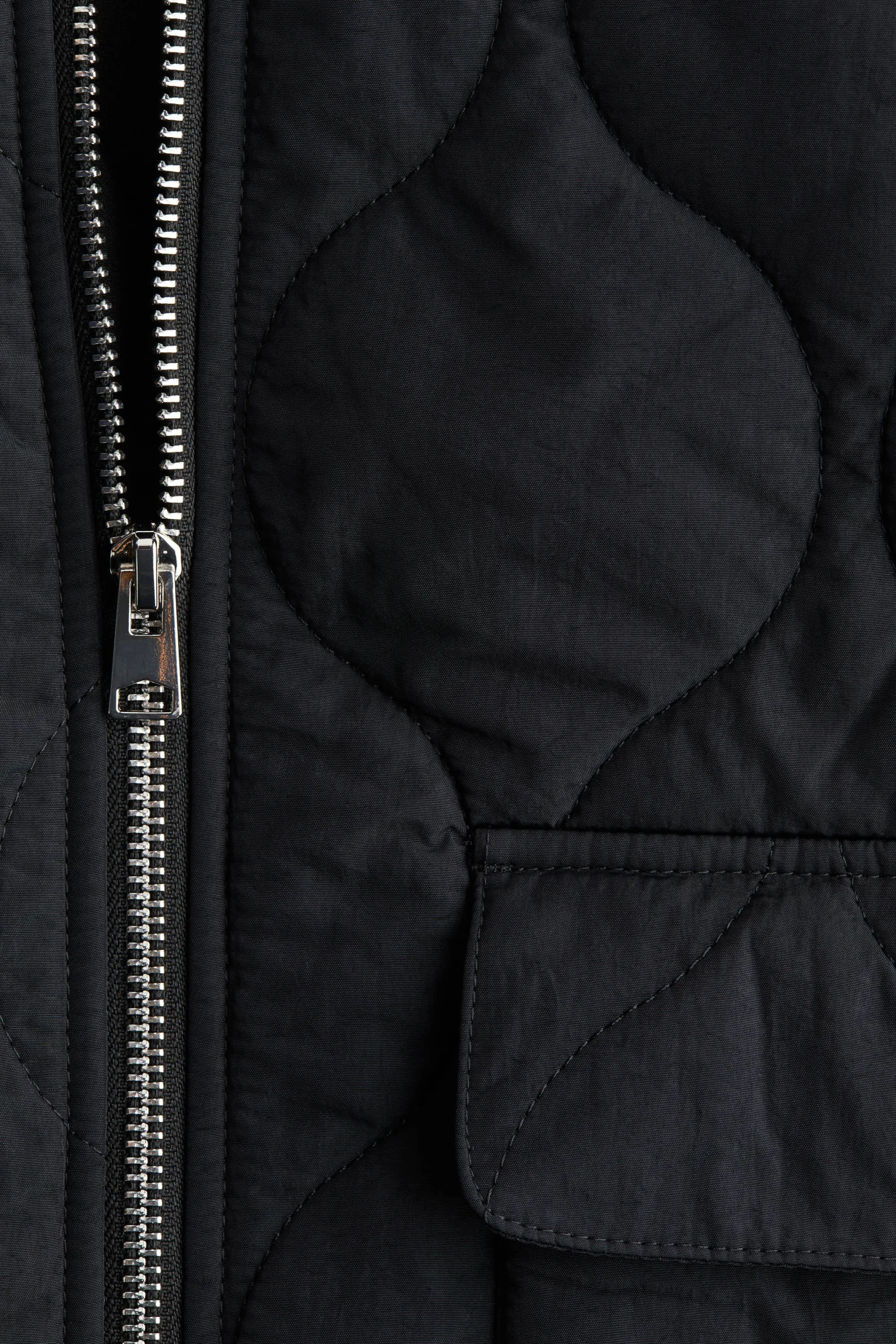 Veste oversize matelassée - Noir