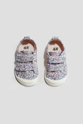 Sneakers barefoot en toile - Violet/fleuri — photo 1