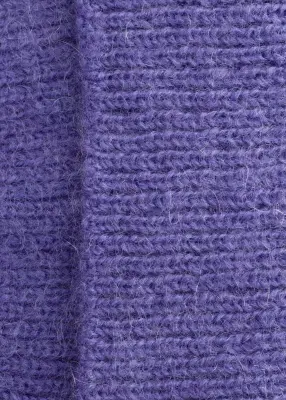 Bonnet en laine mélangée - Lilas — photo 1