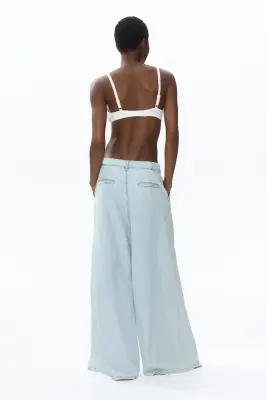 Super Wide Regular Waist Jeans - Bleu denim clair — photo 4