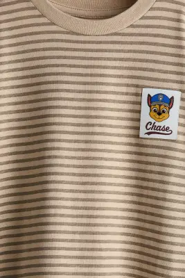Lot de 3 T-shirts imprimés à manches longues - Vert sauge/La Pat’ Patrouille — photo 2