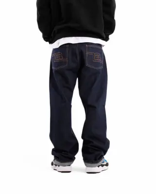 La Stitched Denim Pants Indigo — photo 2