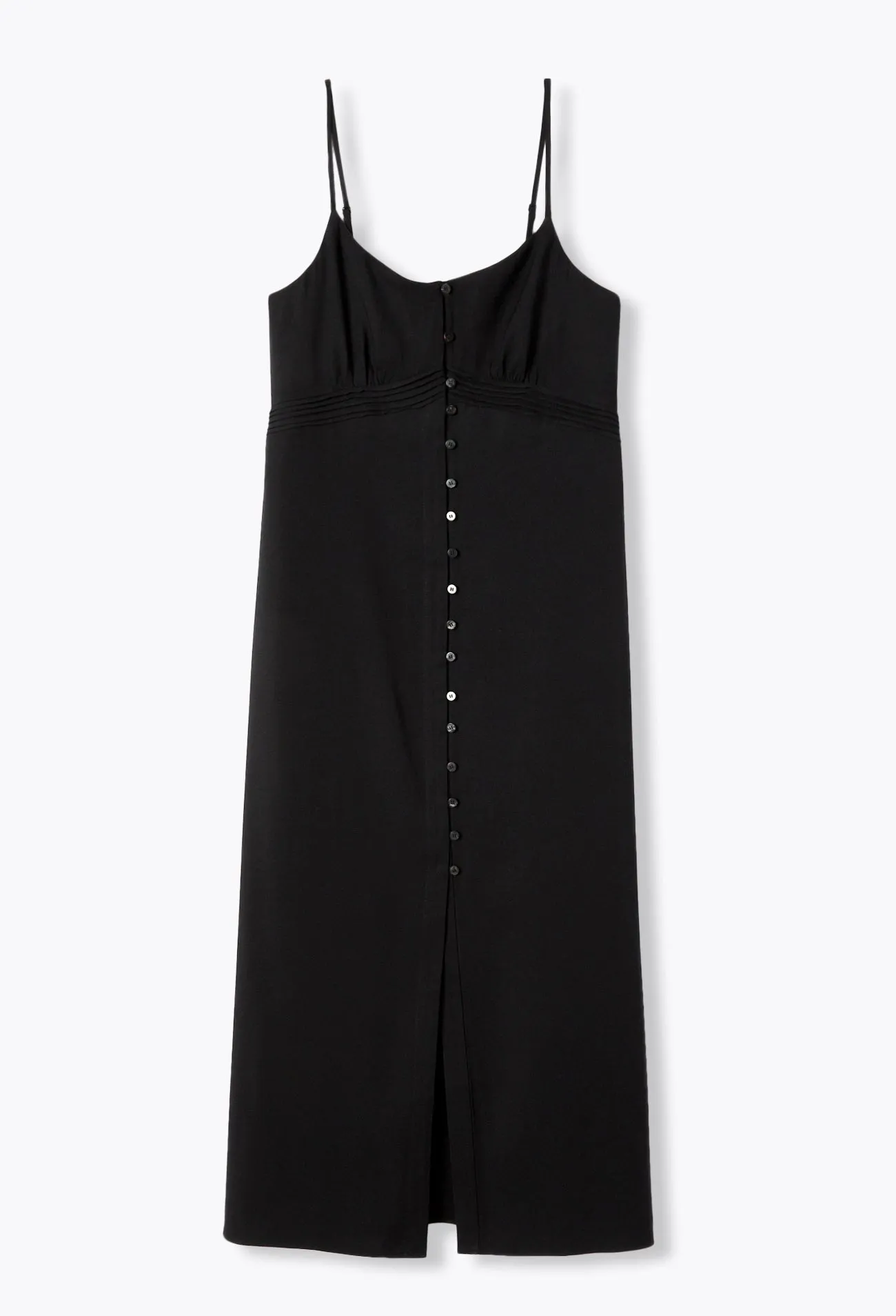 Robe longue à fines bretelles