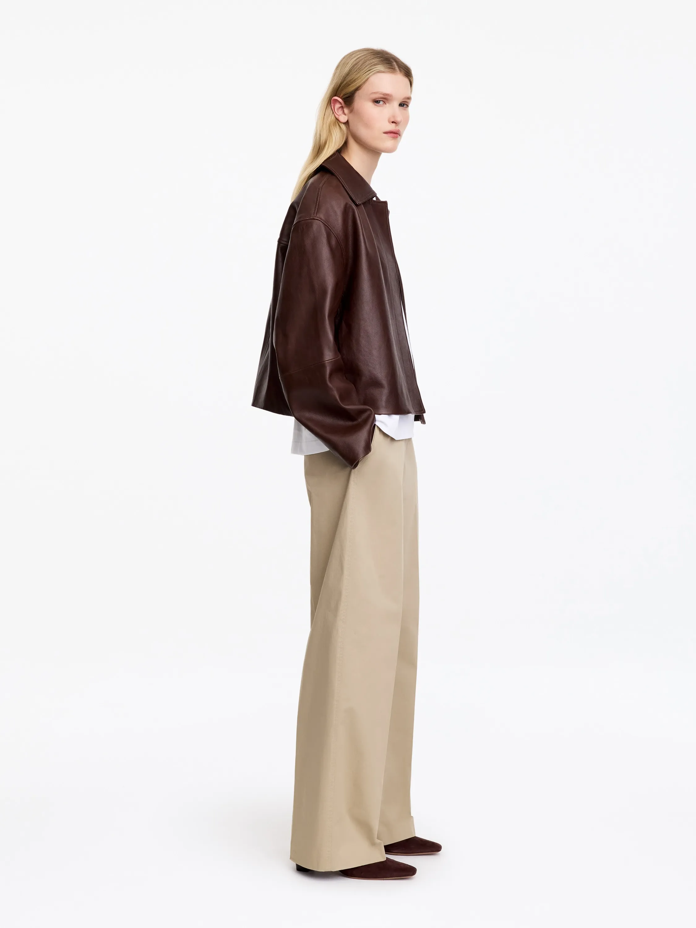 Bottines en cuir - Marron