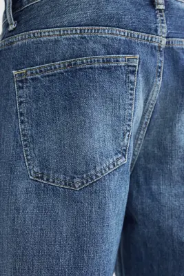Loose Straight Jeans - Bleu denim — photo 3