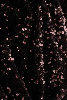 Top à sequins - Marron foncé — photo 2