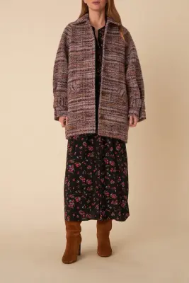 manteau nerissa carreaux miranda — photo 4