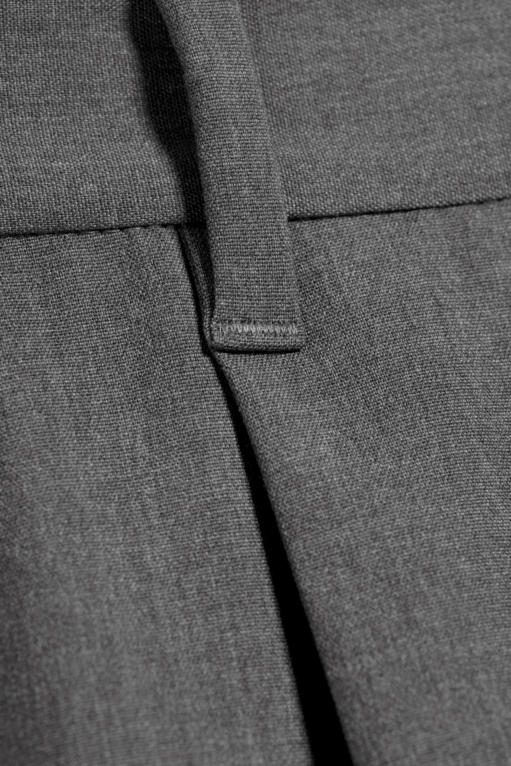 Pantalon de tailleur ample Uno - Gris foncé chiné