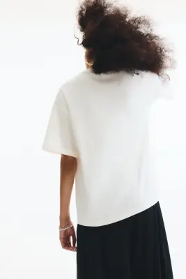 T-shirt oversize avec motif imprimé - Blanc/homard — photo 3