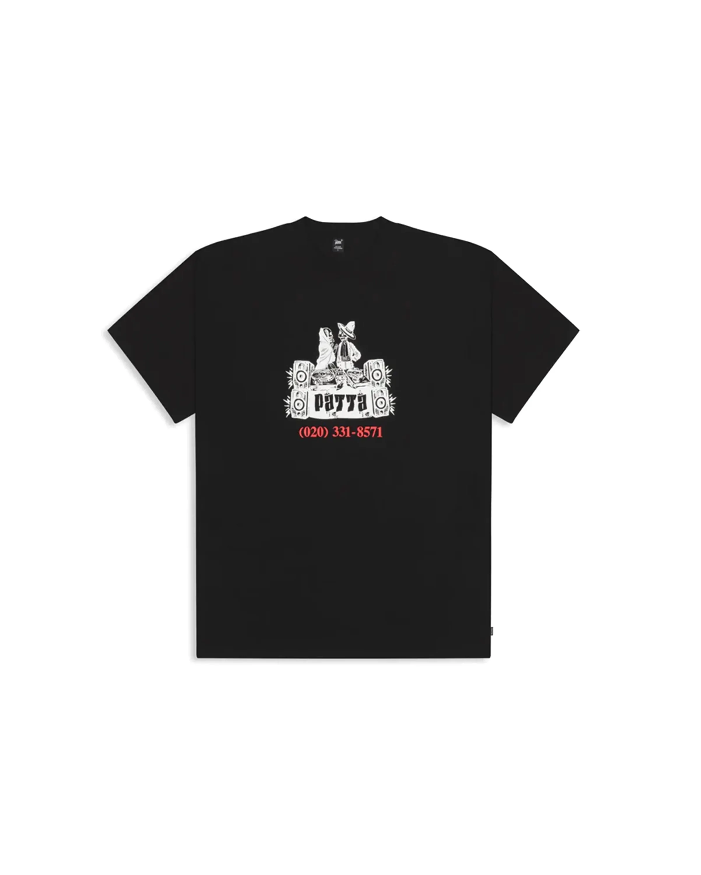 Patta DJ Skully T-Shirt Black