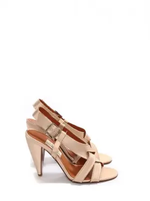Sandales à talon en satin rose clair Prix boutique 650€ Taille 40 — photo 1