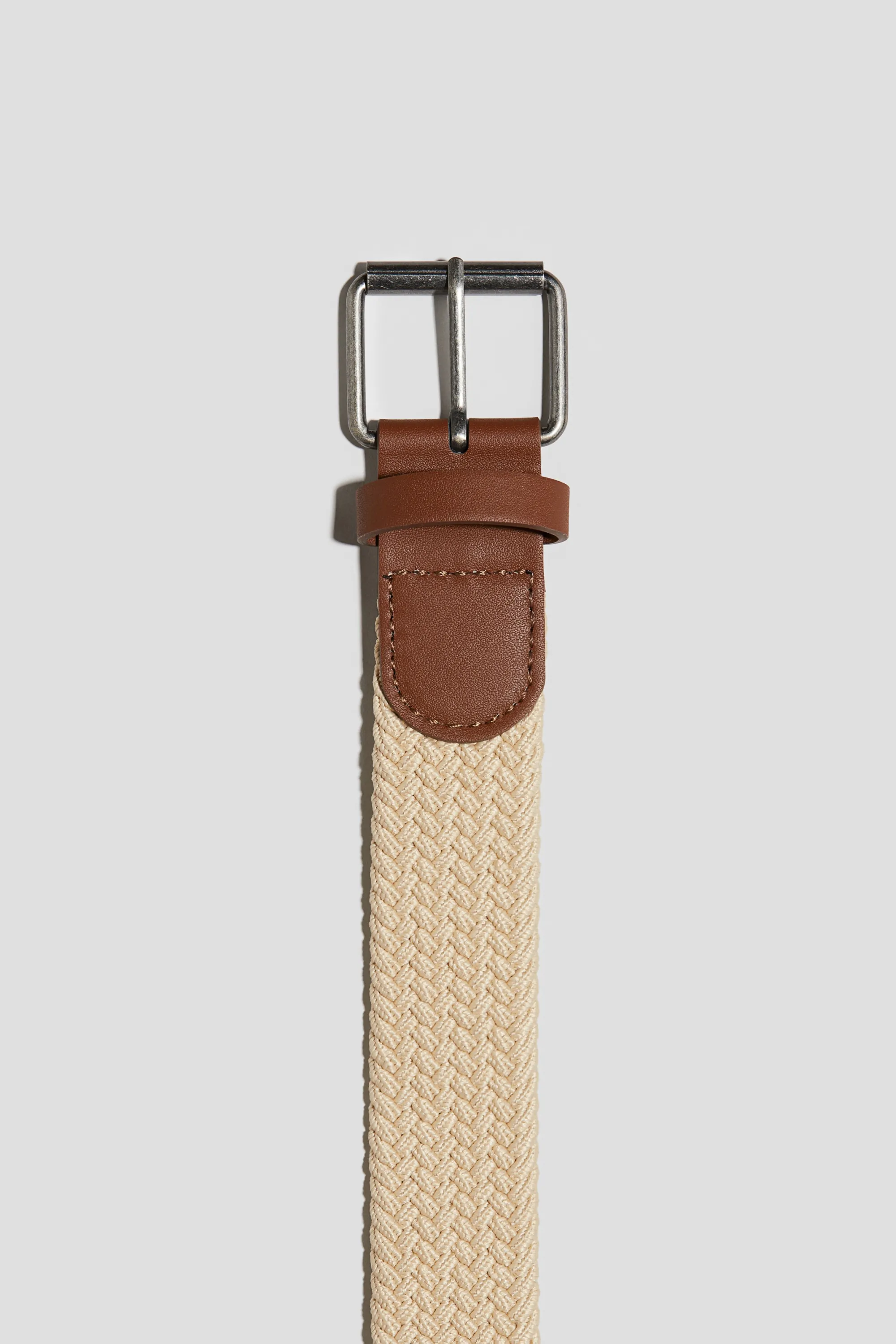 Ceinture tressée - Jaune clair