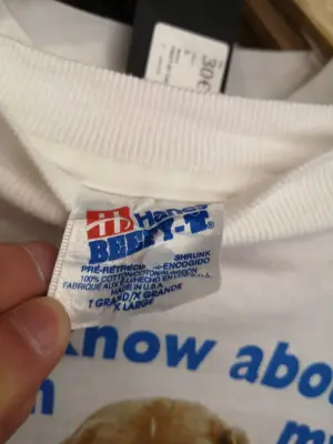 T-shirt vintage Hanes imprimé chien — photo 2