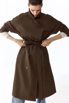 Trench-coat - Taupe foncé — photo 2