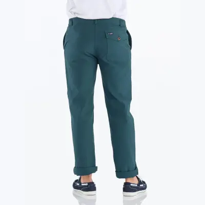 Pornichet, Le vrai pantalon du marin breton en coton bio - Toile Thym — photo 2