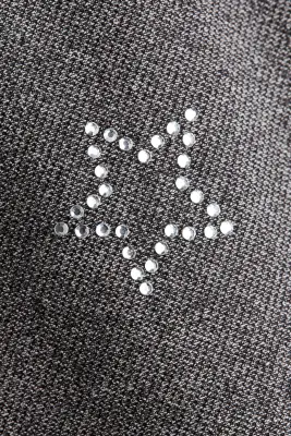 Jegging large à l'aspect denim - Gris denim foncé/étoiles — photo 2