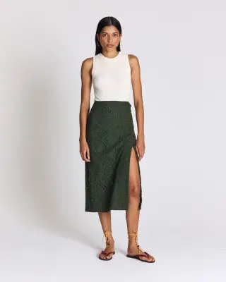 Jupe Ottilie kaki — photo 1