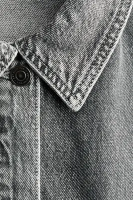 Veste sans manches oversize en denim - Gris denim — photo 4