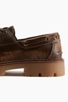 Chaussures de pont Chunky - Marron — photo 2
