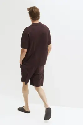 Polo en maille Cooling Regular Fit - Marron foncé — photo 3