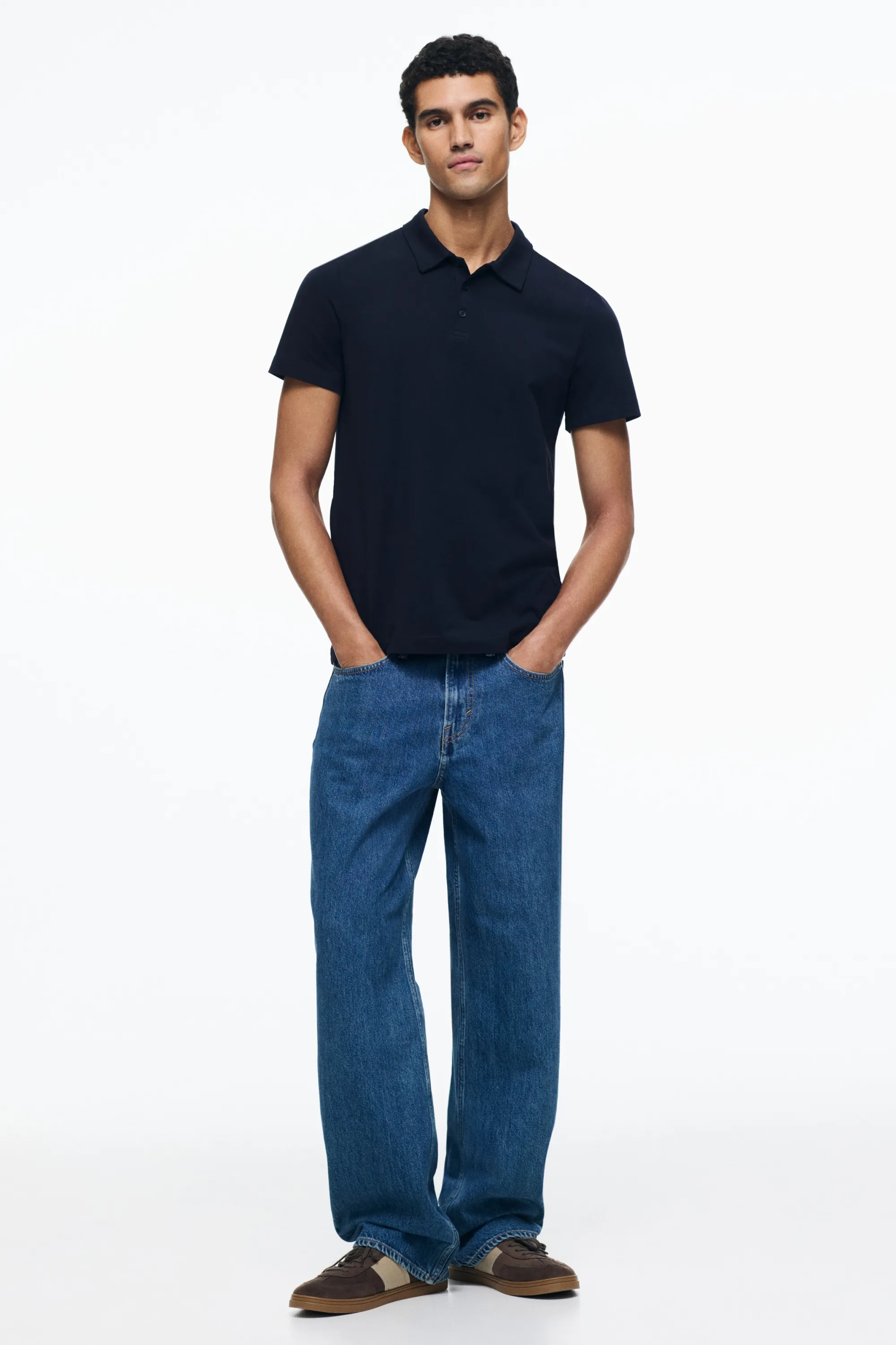 Polo Slim Fit - Bleu marine