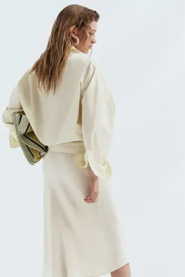 Slip skirt en viscose - Jaune clair — photo 2