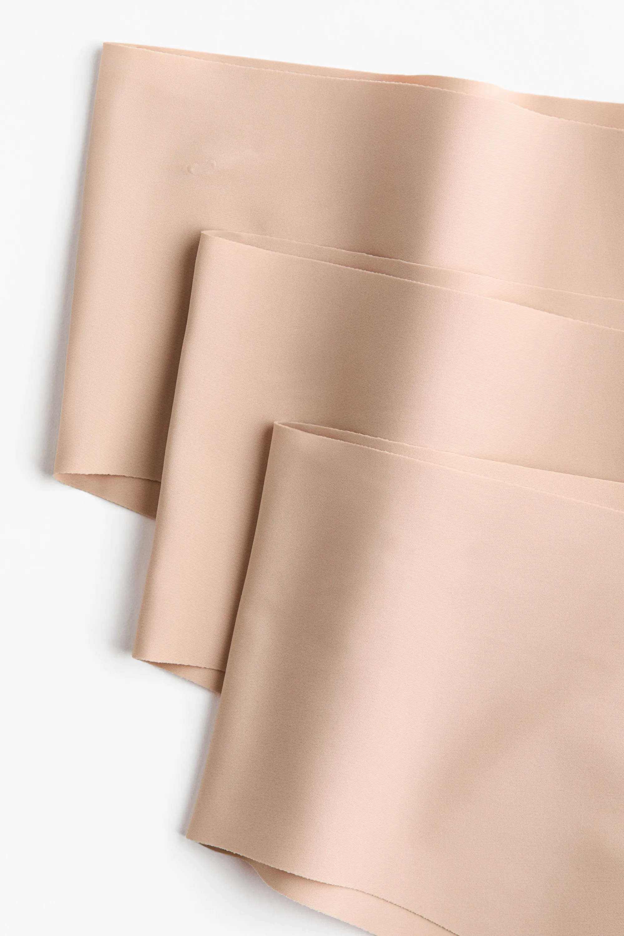 Lot de 3 culottes Hipster Lycra® invisibles - Beige clair