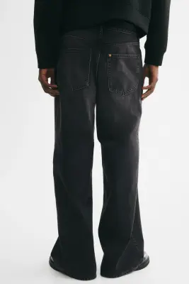 Wide Jeans - Noir denim — photo 4