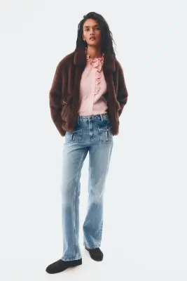 Flared High Jeans - Bleu denim — photo 2