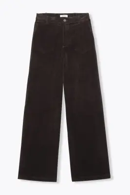CESAR pantalon large velours