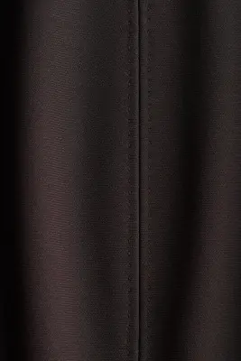Robe épaules nues en jersey - Marron foncé — photo 3