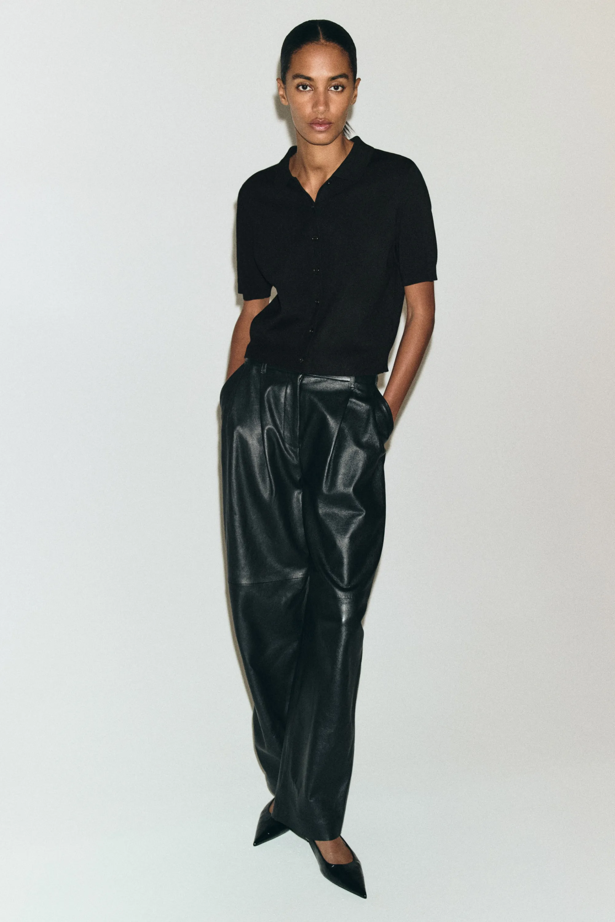 Gilet avec col - Noir