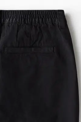 Short chino Relaxed Fit en coton - Noir — photo 5