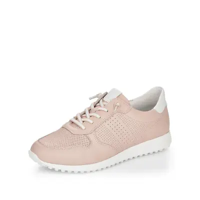 Baskets Remonte D3100-31 Rose - Cuir Lacets Confort Semelle Amovible Grande Pointure Femme