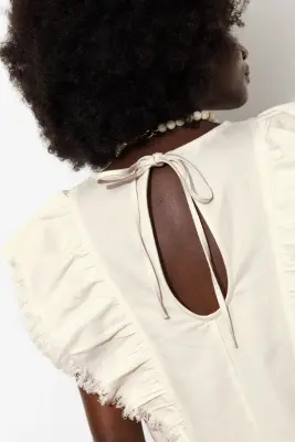 Blouse à manches papillon — photo 5