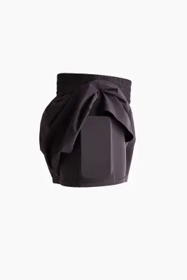 Short de sport superposé avec poche - Prune — photo 4