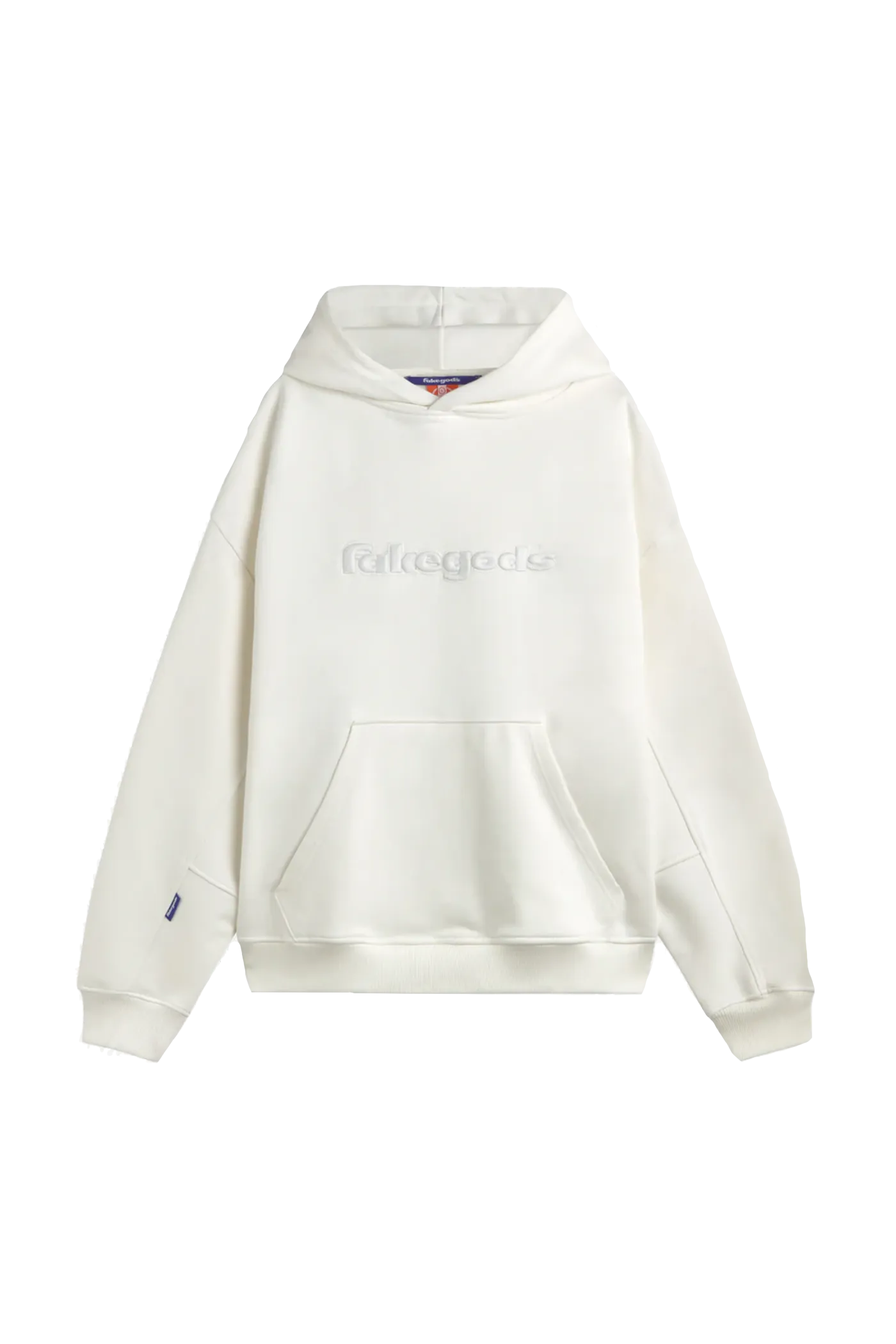 Fakegods Solid Logo Hoodie Cream